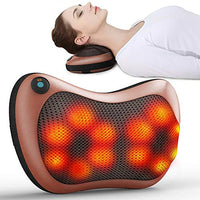 Electronic massage pillow electronic heating, massage pillow kneading back neck neck shoulder, deep kneading massage pad suitable for car home and office