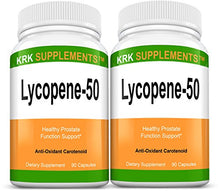 Load image into Gallery viewer, 2 Bottles Lycopene 50mg 180 Total Capsules KRK Supplements
