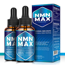 Load image into Gallery viewer, NMN MAX Liposomal NMN Drops, Booster NAD Supplement for Energy Metabolism, Cellular Repair &amp; Healthy Aging (Patented Formula) 500mg per Bottle(2)
