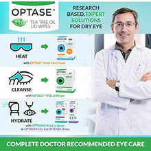 Load image into Gallery viewer, OPTASE Tea Tree Oil Eyelid Wipes - Eyelid Cleansing Wipes for Dry Eyes - Tea Tree Wipes for Blepharitis Treatment - Preservative Free, Natural Ingredients - Step 2 Cleanse - TTO Eye Wipes, Box of 20
