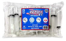 Load image into Gallery viewer, Party Syringes Jello Shot, Pack of 25 - Large Syringe Prop with Cap, Plastic Syringes for Halloween and Holiday Parties - Reusable 2.5 Ounce Syringe Shots Party Pack, Jello Shot Syringes by EZ-Inject
