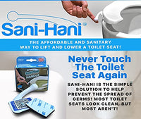 Sani-Hani - Toilet Seat Lifter Handle - Safer - More Sanitary - Potty Training - Durable ABS Plastic - Home & Business