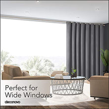 Load image into Gallery viewer, Deconovo Room Divider Curtains for Office (10ft Wide x 9ft Tall, 1 Panel, Dark Grey) Blackout Curtains, Soundproof Room Screen, Thermal Window Drapes for Living Room, Patio Door, Office
