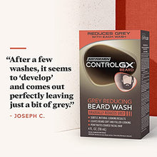 Load image into Gallery viewer, Just For Men Control GX Grey Reducing Beard Wash Shampoo, Gradually Colors Mustache and Beard, Leaves Facial Hair Softer and Fuller, 4 Fl Oz - Pack of 3
