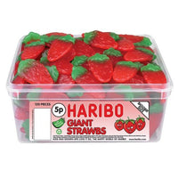 Haribo Giant Strawberrys 120 Pieces