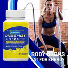 Load image into Gallery viewer, (2-Pack) One Shot Keto, One Shot Keto Pills, Increase and Sustained Fuel, Boosts Energy, Pure &amp; Patented Exogenous Ketones, The Official Brand Dietary Supplement
