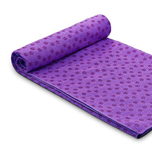 Load image into Gallery viewer, Yoga Mat Towel Microfiber No-Slip Yoga Mat Cover Towels Sweat Absorbent and Soft Lightweight 72 inch x 25 inchPurple
