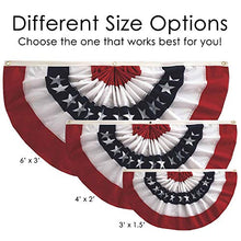 Load image into Gallery viewer, In the Breeze Pleated Fan Patriotic Bunting, 1.5&#39; x 3&#39;
