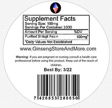 Load image into Gallery viewer, 1000 Servings Shilajit (100g), Authentic, Pure, High Mountain Shilajit Resin | Amazing Source of Fulvic Acid, Trace Minerals, Boost Energy, Great for Men and Women

