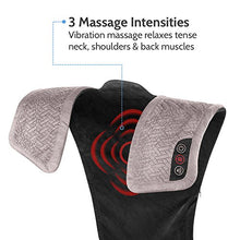 Load image into Gallery viewer, HoMedics Comfort Pro Elite Heated Vibrating Massage Wrap Adjustable Intensity, Soft Fabric, Tension Relief Heat Therapy Heated Shoulder Massage, Relieves Neck, Upper Back &amp; Shoulders
