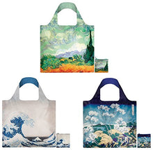 Load image into Gallery viewer, LOQI Scenic Museum Reusable Bags (Set of 3), Multicolor
