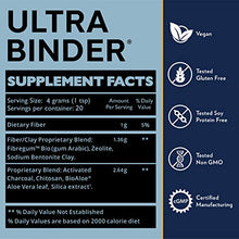 Load image into Gallery viewer, Quicksilver Scientific Ultra Binder - Activated Charcoal, Bentonite Clay Gut Health Supplement for Detoxification &amp; Digestive Health - Active Cleansing Support Powder (120g)
