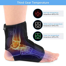 Load image into Gallery viewer, Doact Heated Ankle Brace for Men and Women, Heat Therapy Ankle Support Compression Wrap for Injury Joint Recovery, Ankle Sprain Swelling, Arthritis, Tendinitis, Strain, Fatigue, Fit Left/Right Foot

