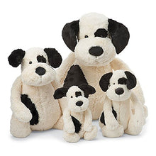 Load image into Gallery viewer, Jellycat Bashful Black &amp; Cream Puppy Stuffed Animal, Large, 15 inches
