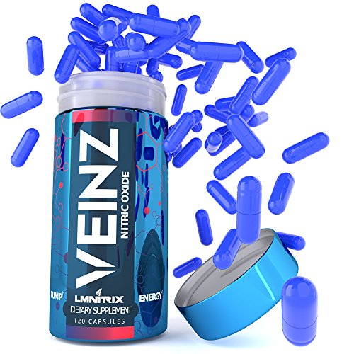 VEINZ Pills ? Nitric Oxide Booster w/ALA, L-Arginine and L-Citrulline ? Pump Supplement ? 120 Capsules