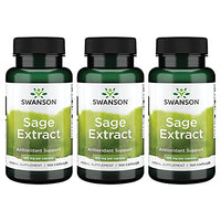 Swanson Sage 10:1 Extract 160 Milligrams 100 Capsules (3 Pack)