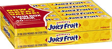 Load image into Gallery viewer, JUICY FRUIT Original Bubble Chewing Gum, 5 Stick (40 Packs)
