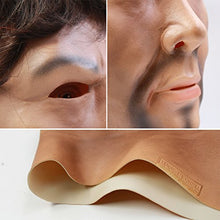 Load image into Gallery viewer, CreepyParty Novelty Halloween Costume Party Latex Human Realistic Head Mask Strong Man

