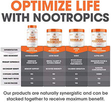 Load image into Gallery viewer, Genius Mushroom  Lions Mane, Cordyceps and Reishi  Immune System Booster &amp; Nootropic Brain Supplement  Wellness Formula for Natural Energy, Stress Relief, Memory &amp; Liver Support, 90 Veggie Pills
