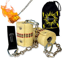 Classic Pro Fire Poi Set - 2x65mm Wicks by Flames N Games + Travel Bag!