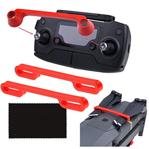 CamKix Propeller & Remote Control Locking Kit Compatible with DJI Mavic Pro / Platinum - RC Protector Locks The Position of Both Joysticks - Prop Locks Keep Blades in Fixed Position