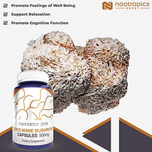 Load image into Gallery viewer, Lions Mane Mushroom Capsules | 8:1 Whole Fruiting Body Dual Extract | 500mg | 60 Count | Hericium erinaceus
