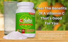 Load image into Gallery viewer, C-Salts Buffered Vitamin C Powder Drink Mix (8oz) 1000mg  4000mg, Non GMO, Corn Free, High Dose Antioxidant Immune Support, Gentle on The Stomach
