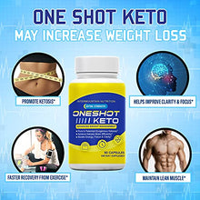 Load image into Gallery viewer, (2-Pack) One Shot Keto, One Shot Keto Pills, Increase and Sustained Fuel, Boosts Energy, Pure &amp; Patented Exogenous Ketones, The Official Brand Dietary Supplement
