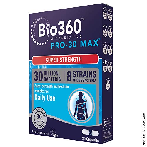 Natures Aid PRO-30 Max (30 Billion Daily Probiotic) - Pack of 30 Vegetarian Capsules