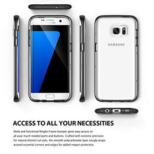 Load image into Gallery viewer, Ringke Frame Compatible with Galaxy S7 Edge Case Reinforced Dual-Layered Guard Bumper SF Black Resilient Incomparably Natural Contour Patented &amp; Exclusive Interlocking Clasp Mechanism Cover
