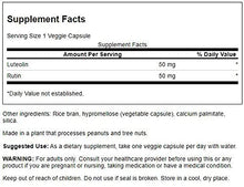 Load image into Gallery viewer, Swanson Luteolin Complex with Rutin Cognitive Enhancer Brain Support Memory Mood Longevity Supplement Molecularly Similar to Apigenin, Luteolin, and Quercetin 100 mg 30 Veggie Capsules
