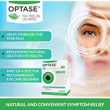 Load image into Gallery viewer, OPTASE Tea Tree Oil Eyelid Wipes - Eyelid Cleansing Wipes for Dry Eyes - Tea Tree Wipes for Blepharitis Treatment - Preservative Free, Natural Ingredients - Step 2 Cleanse - TTO Eye Wipes, Box of 20
