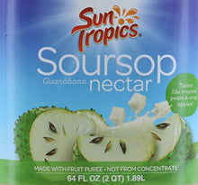 Load image into Gallery viewer, Sun Tropics Soursop Guanabana Nectar tropical fruit 64 FL / 1.89 Liter Made with Fruit Puree
