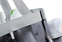 Load image into Gallery viewer, 7 Pocket Shower Caddy Tote, Black - Keep your shower essentials within easy reach. Shower caddies are perfect for college dorms, gym, shower, swimming and travel. Mesh allows water to drain easily.
