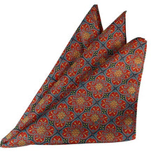 Load image into Gallery viewer, Gold Cathedral Silk Pocket Square by ROYAL SILK -16&quot;x16&quot;
