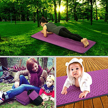 Load image into Gallery viewer, Yoga Mat Towel Microfiber No-Slip Yoga Mat Cover Towels Sweat Absorbent and Soft Lightweight 72 inch x 25 inchPurple
