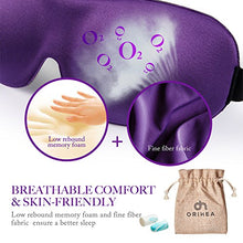 Load image into Gallery viewer, Eye Mask for Sleeping, Woman Sleep Mask, Patented Design 100% Blackout Eye Mask, 3D Contoured Comfortable Eye Cover &amp; Blindfold, Great for Travel/Nap/Night&#39;s Sleeping (Purple)
