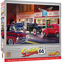 MasterPieces Cruisin' Route 66 1000 Puzzles Collection - Phil's Diner 1000 Piece Jigsaw Puzzle