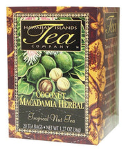 Load image into Gallery viewer, Hawaiian Islands Coconut Macadamia Herbal Tea, All Natural Tea - 20 Teabags
